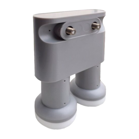 Lnb Twin (2 Receptores), Monoblock 6 (Astra 19.2 - Hot Bird 13), 54-68dB, 1,2dB ruido