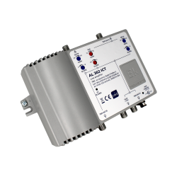 Amplificador línea 2E 2S. ICT. 2 Entradas TER+SAT - 2 Salidas.  36dB TDT /  40dB SAT. Salida 118dB/121dB