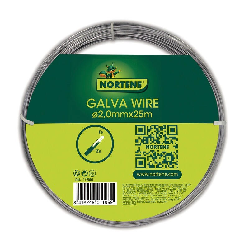 ALAMBRE GALVANIZ GALVAWIRE 2,4mmx25m GA