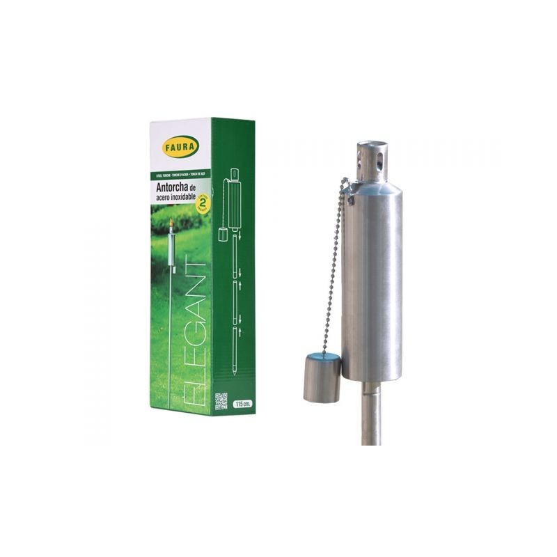 SET. ANTORCHAS ACERO INOX. ELEGANT 115cm (2 Und.)
