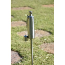 SET. ANTORCHAS ACERO INOX. ELEGANT 115cm (2 Und.)