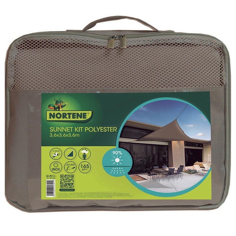 VELA S. SUNNET POLIESTER 3,6x3,6x3,6m TO