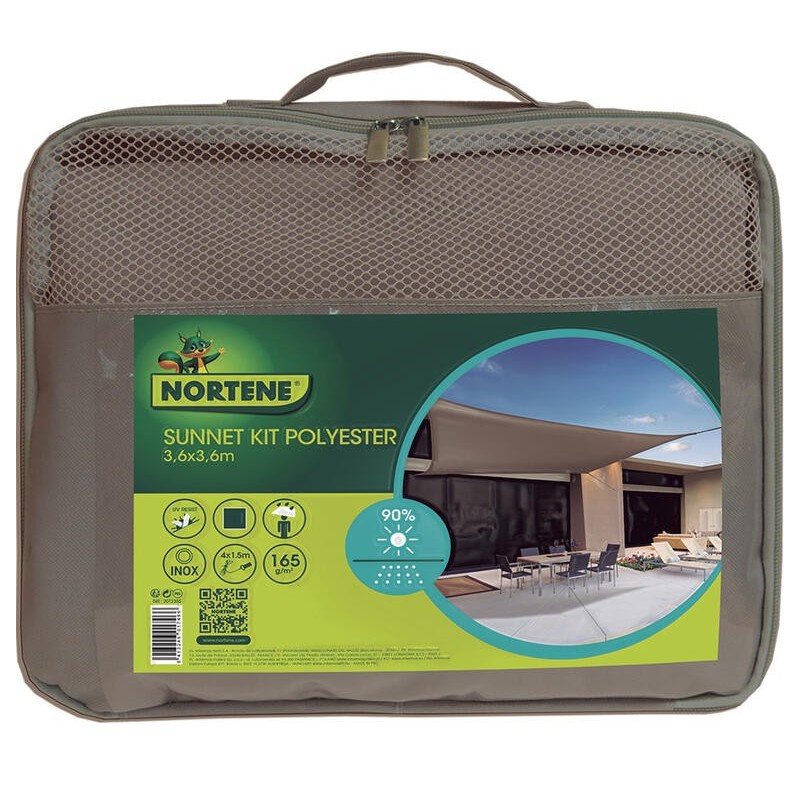 VELA S. SUNNET POLIESTER 3,6x3,6m TO