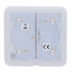 Panel táctil para interruptor Lightcore simple o conmutable. LightSwitch SoloButton White. AJAX