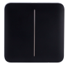 Panel táctil para interruptor Lightcore doble. LightSwitch SoloButton Black. AJAX