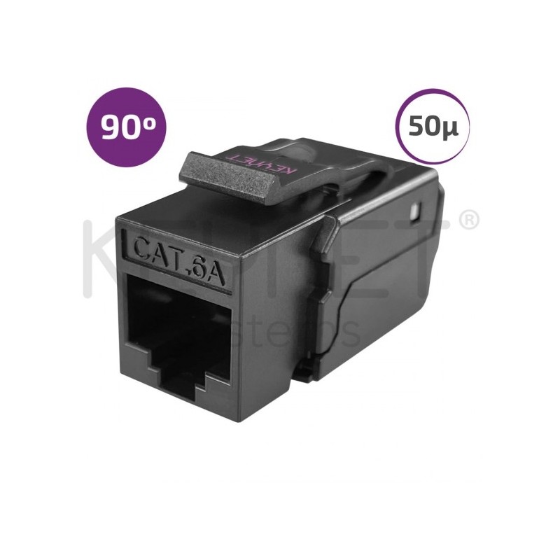 Keystone CAT6A UTP 90, toolless (sin herramientas)