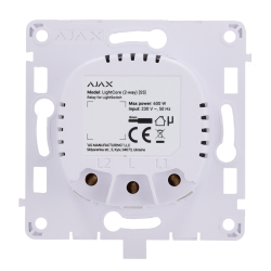 Interruptor de luz inteligente de dos vías conmutable. LightSwitch (2-Way) AJAX