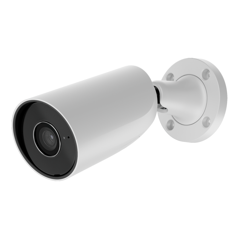 Cámara IP Bullet, 8Mpx, IR 35mts, Lente 2.8mm, H.265, PoE802.3at. IA. Audio. MicroSD. IP65