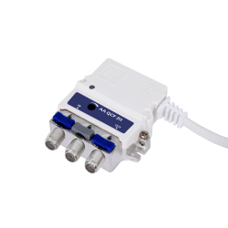 Micro Amplificador de interior 5G, 1 salida. G:21dB, Salida 114dBuV. Incluye conector F ya insertado