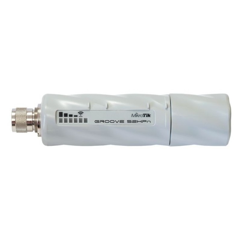 CPE exterior MikroTik Groove 52HPn - 2.4/5 GHz, antena N, PoE, RouterOS L3, CPU 600 MHz - RBGroove52HPn