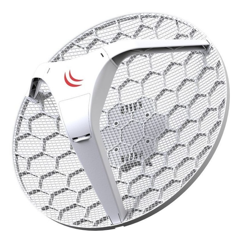 CPE exterior MikroTik LHG 5 - 5 GHz, 802.11a/n, antena 24.5 dBi, PoE, 100 Mbps - RBLHG-5nD