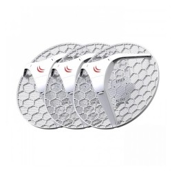CPE exterior MikroTik LHG 5 PACK 3 - 5 GHz, 802.11a/n, antena 24.5 dBi, PoE, 100 Mbps - RBLHG5kit
