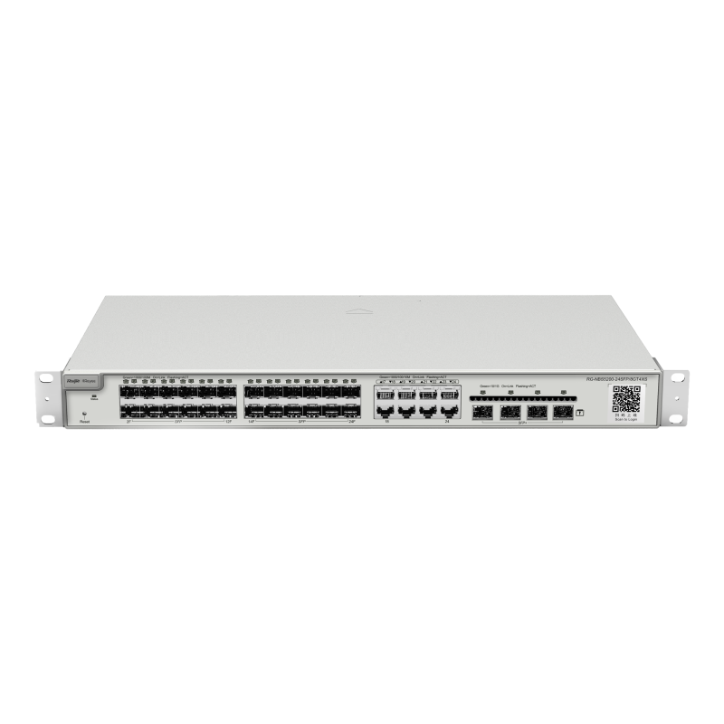 Switch L3 Reyee RG-NBS5200-24SFP/8GT4XS - 24×SFP 1 GbE, 8×RJ45 GbE combo, 4×SFP+ 10 GbE, 128 Gbps