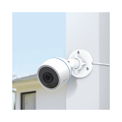 Cámara Wi-Fi exterior EZVIZ CS-H3C   1080p 2 MP, lente 4 mm, visión nocturna 30 m, detección IA humano, audio incorporado, IP67