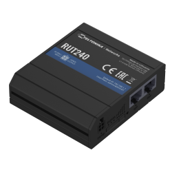 Router industrial Teltonika RUT240 - LTE Cat.4, WiFi 2.4 GHz 802.11n, 1×WAN, 2×LAN, VPN, montaje DIN