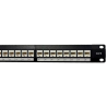 Patch Panel para rack de 19" con x24 conectores CAT6 UTP extraibles