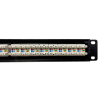 Patch Panel para rack de 19" con x24 conectores CAT6 UTP extraibles