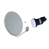 Kit Antena parabólica 60cm tipo offset. G: 36,67dB (12,5GHz).,Color RAL 7035. + LNB 11