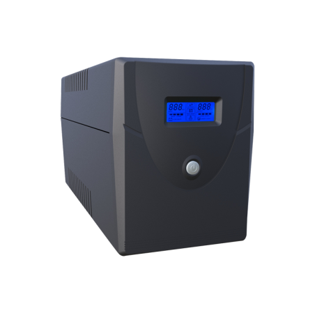 SAI OFF-LINE 1500VA/900W, Entrada 220-240 Vac, x4 Shcuko, x2 RJ11, x1 USB tipo B, x1 RS-232