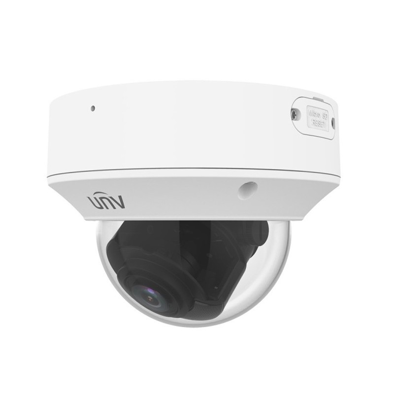Cámara IP domo, 5Mpx, IR 40mts, lente 2.7-13.5mm motorizada, UltraH265, PoE802,3af, IP67, IK10