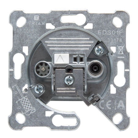 Toma final SAT TV Triax EDS 01 F - salida F, TV/R