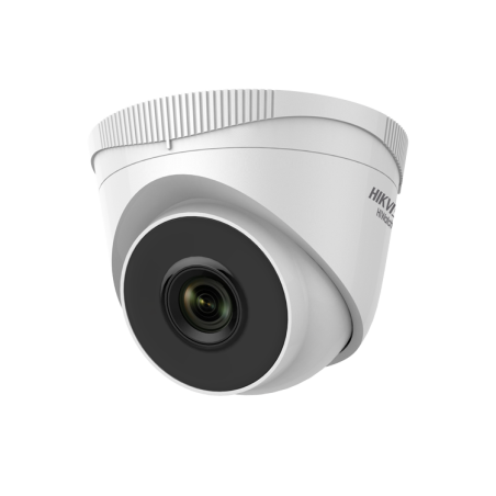 Cámara IP turret HiWatch HWI-T240H - 4 MP, lente fija 2.8 mm, IR 30 m, PoE, IP67 IK10