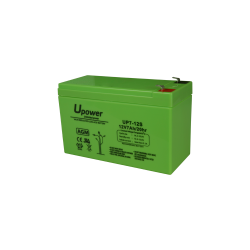 Batería AGM U-Power BATT-1270-U - 12 V, 7 Ah, conexión F1