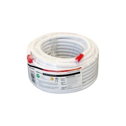 Cable coaxial acero cobreado 6,8mm. Conductor interno CCS 1,1mm. Atenuación 19,8/32,50dB (862/2150MHz)