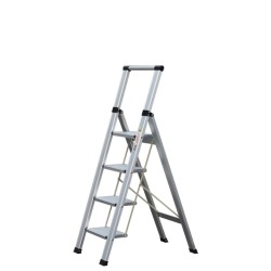 Escalera Plana Aluminio 4 Peldaños