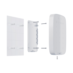 Teclado inalámbrico Ajax AJ-KEYPADPLUS-W - RFID, Jeweller, armado y desarmado, color blanco