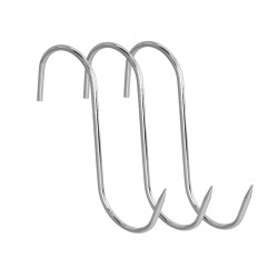 Blister 3 Ganchos Carnicero Inoxidables N 16