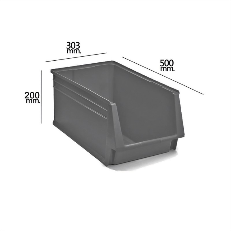 Gaveta Apilable Gris N58 500x303x200 mm.
