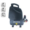 Compresor Aire Wolfpack 6 Litros / 8 Bares / 1,1 Kw - 1,5 HP  Sin Aceite