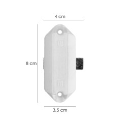 Cerradura Falleba Sin Llave 93/ Blanco