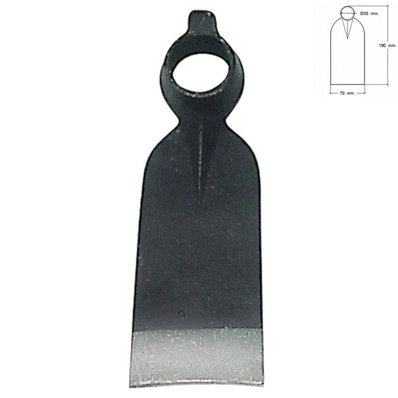 Azada Forjada Sin Mango 210/  460 Gramos