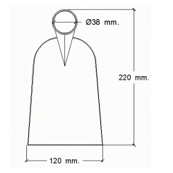 Azada Forjada Sin Mango 219 / 660 Gramos