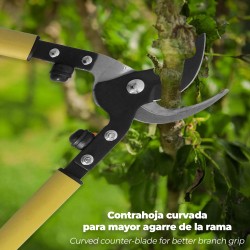 Tijeras Podar Profesional Acero 1172/60 cm. 2 Manos