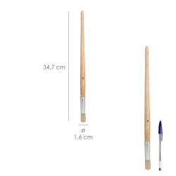 Pincel Brico Redondo Cerda Blanca N12