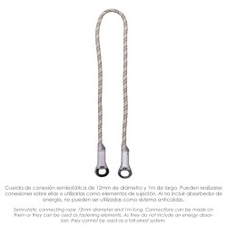 Cinturon Seguridad con Cuerda y Mosquetón