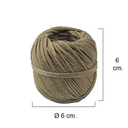 Hilo Bramante Cañamo Pulido N 4   (Bobina  50 Gramos) Ø 1,5 Mm.