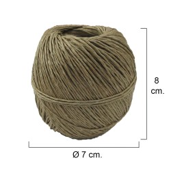 Hilo Bramante Cañamo Pulido N 4   (Bobina 100 Gramos) Ø 1,5 Mm.