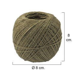 Hilo Bramante Cañamo Pulido N 6   (Bobina 100 Gramos) Ø 0,9 Mm.