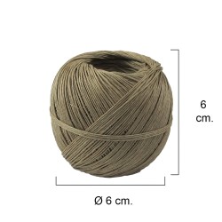 Hilo Bramante Cañamo Pulido N10   (Bobina  50 Gramos) Ø 0,4 Mm.