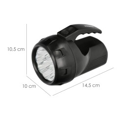 Linterna LED De Mano Con Asa A Pilas (4 AA) 60 Lumenes 9 Leds (9 Watt.)