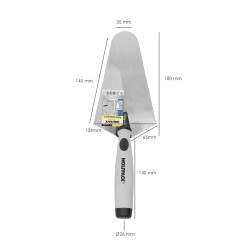 Paleta Wolfpack Plus Mango de Goma 348  180mm.