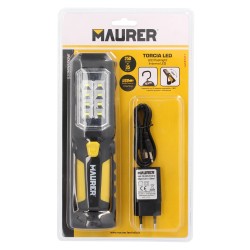 Linterna LED Multifunción Recargable (1.200 mAh) 200 Lumenes Con Iman, Gancho y Soporte Ajustable 180