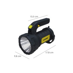 Linterna LED De Mano Multifunción Con Asa A Pilas (3 AA) 200 Lumenes 3 Posiciones