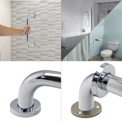 Agarre Ducha Maurer Cromo Brillo Ø 32 mm. Longitud 30 cm.