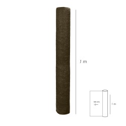 Malla Sombreo 1,0 metro Marron Rollo 100 metros