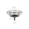 Tapon Valvula Cesta Para Fregadero, Inoxidable T-93bm-115 1 1/2